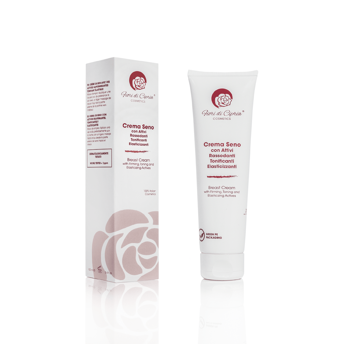 Straffende, straffende und elastifizierende Brustcreme